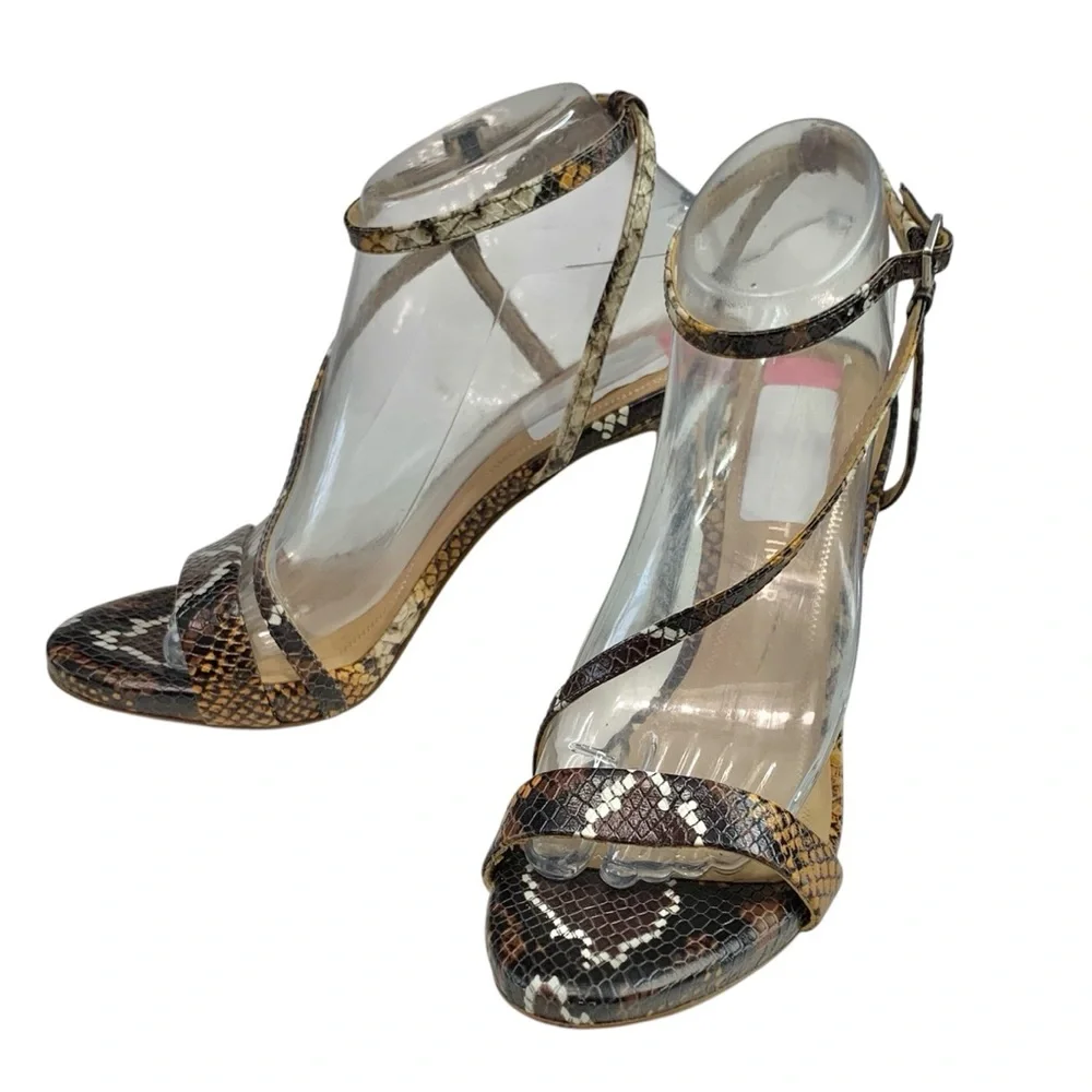 GIBSON LATIMER Snakeskin Stiletto Heels